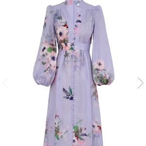 Zimmerman Everly Plunge MIDI dress